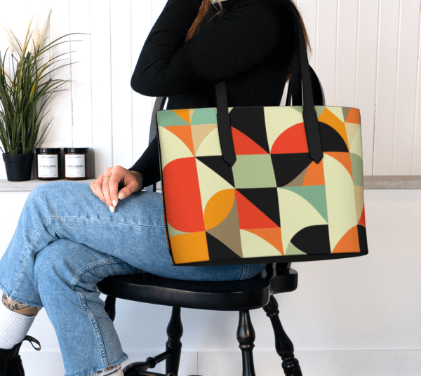 Vegan Leather Tote Bag - Image 3
