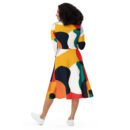 LEDA Vibrant Abstract Midi Dress