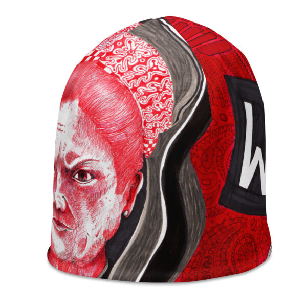 Ben Holgate - "Fried Flake"  All-Over Print Beanie - Image 6