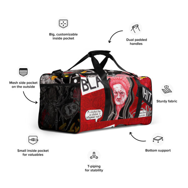 Ben Holgate Art - "Flake" Duffle bag - Image 3