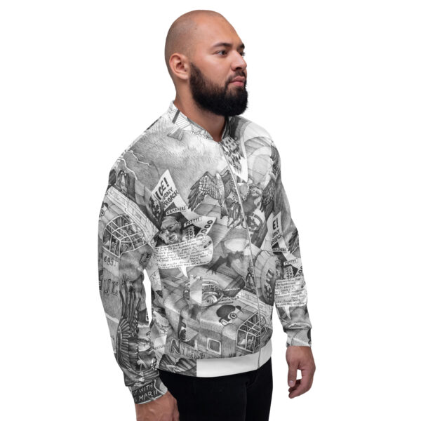 Ben Holgate Art - Unisex Bomber Jacket - Image 3