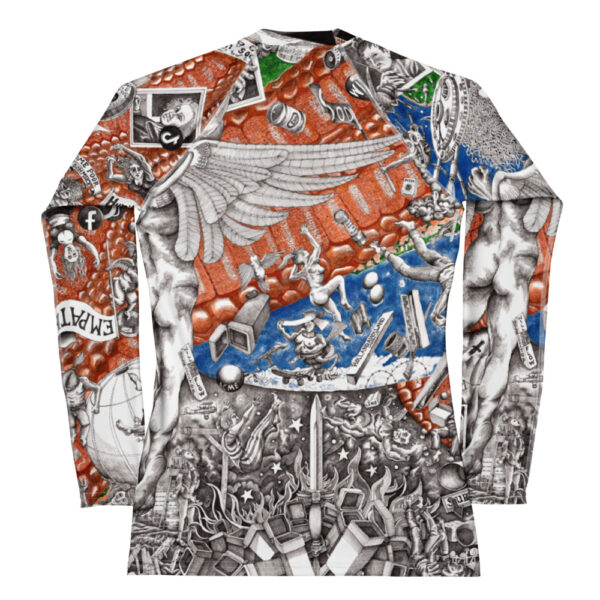 Gracefully Mocking to the End - Women's Rash Guard - Image 3