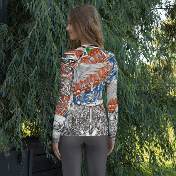 Gracefully Mocking to the End - Women's Rash Guard - Image 4
