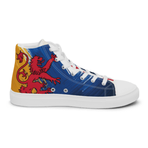 LEDA Bluenose Nova High-Tops – Stylish Nova Scotia Flag Sneakers with Red Lion Design