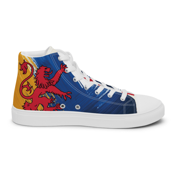 LEDA Bluenose Nova High-Tops – Stylish Nova Scotia Flag Sneakers with Red Lion Design