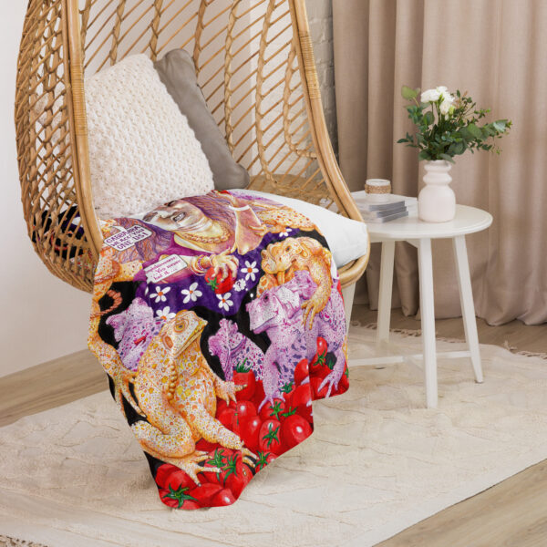 Ben Holgate Art - "Mine" Sherpa blanket - Image 5