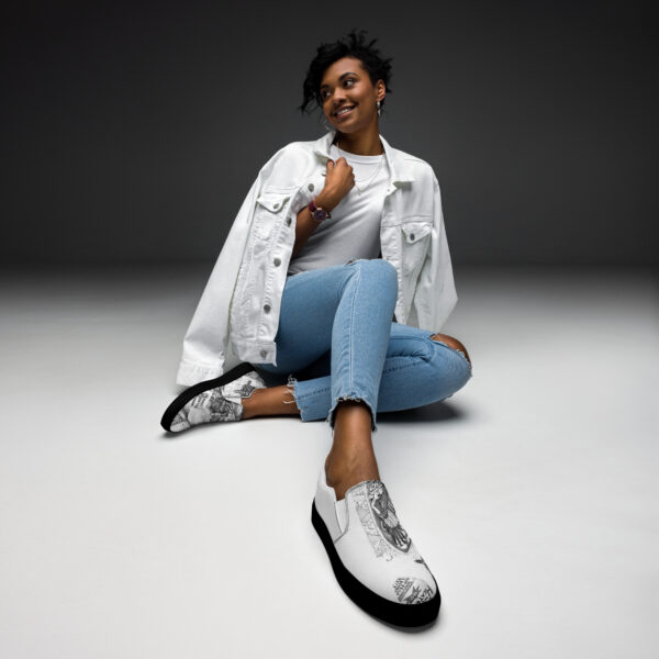 Bnen Holgate Art - Women’s slip-on canvas shoes - Image 2